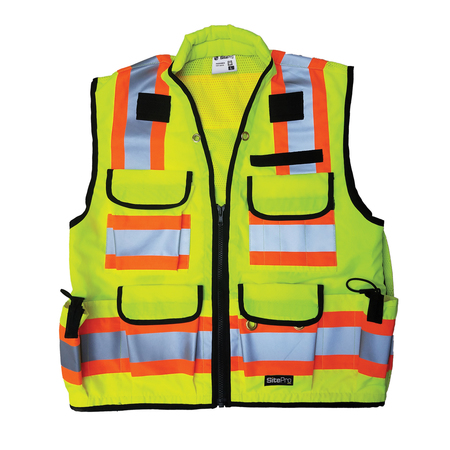 Sitepro Vest-Premium Surveyor-Flo-Lime 23-750-FL-2X